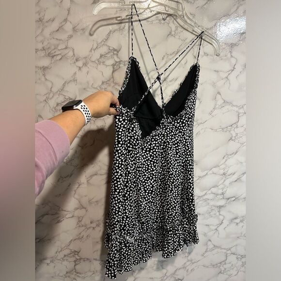 NEW The Impeccable Pig Sleeveless Black White Mini Dress Size M - Picture 6 of 6